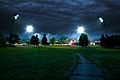 Oświetlony Stadion Miejski w Tarnowie-Mościcach