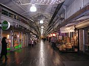 The interior of Chelsea Market, the main entrance of which is on Ninth Avenue between 15th-16th Streets