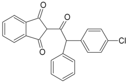 Structuurformule van chloorfacinon