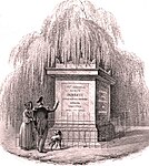 De cenotaaf in 1845