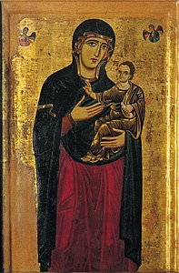 Madonna stante col bambino e due angeli Enrico di Tedice, c. 1245