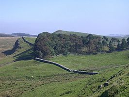 muur van Hadrianus, nationaal park Northumberland