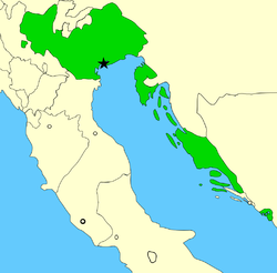 Location of Venecijos respublika