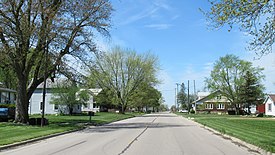 Looking west along Scofield Road