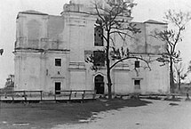 Église Saint-Luc après la destruction des tours, 1941