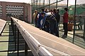 Image 13Participants in a workshop on sustainable development inspect solar panels at Monterrey Institute of Technology and Higher Education, Mexico City on top of a building on campus. (from Solar energy)