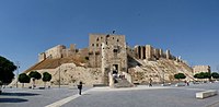 The Citadel of Aleppo was damaged during the war.