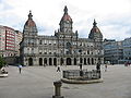 A Coruña - Praza de María Pita belediye sarayı