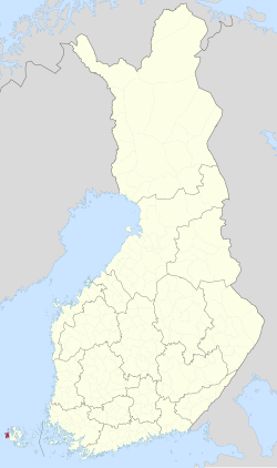 Location of Eckerö in Finland