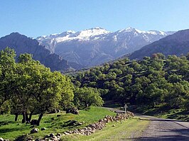 Het Zagrosgebergte bij Shadegan