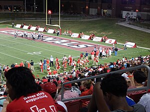 Toward the south end zone