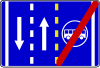 End of lane for buses