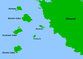 Les îles Vaika dont Mustpank