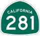 State Route 281 marker