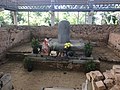 Stone lingam at temple 1A, at 2.1 meter tall, this is the largest stone lingam ever found in Southeast Asia