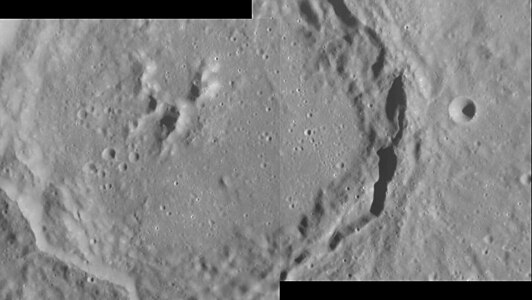 Mosaic of MESSENGER Narrow Angle Camera images