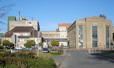 Hoofdpoort der Oeynhausenschacht van de v.m. steenkoolmijn Ibbenbüren