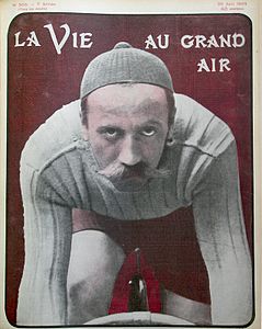 Le 30 juin 1904 (no 303), le cycliste allemand Henry Mayer (plein cadre)