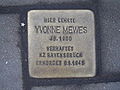 Der Stolperstein an ihrem ehemaligen Arbeitsplatz, der Heilwigschule