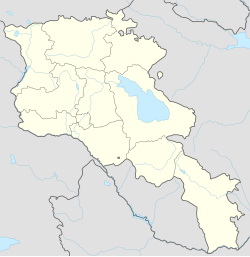 Dilijan trên bản đồ Armenia