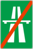 End of motorway