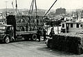 Høylass på havna i Trondheim 1963