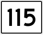 State Route 115 marker