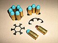 Moon und half-moon clips (6 Schuss in .45 ACP)