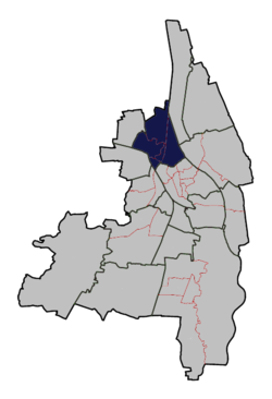 Lage des Planungsraums Oberhausen in Augsburg