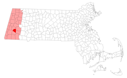 Location in Berkshire County in Massachusetts