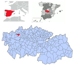 Poziția localității Cervera de los Montes