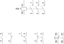 Simbologia d'un contactor