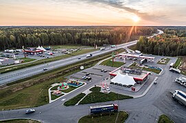 Autobahnraststätte bei Okulowka