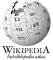 Logo antigo da Wikipedia en éuscaro utilizado ata o ano 2010.