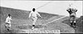 Washington's Bucky Harris scores his home run in the fourth inning of Game 7, October 10, 1924