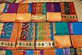 Image 26Kanchipuram silk saris worn by women on special occasions. (from Tamils)