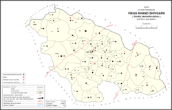 Map showing Narayanpur (#914) in Shivgarh CD block