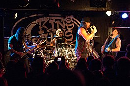 Adrenaline Mob in 2011, v.l.n.r. John Moyer, Mike Portnoy, Russell Allen en Mike Orlando