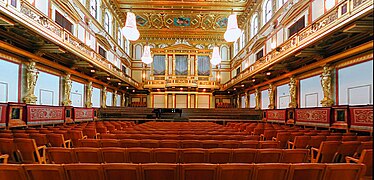 Goldener Saal v Musikvereins gebäude vo Viedni