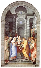 Mariage de la Vierge. Cloître de l'Escurial (vers 1586).