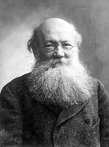 Portrait photograph of Peter Kropotkin