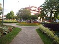 Praça das Flores, no Centro de Nova Petrópolis