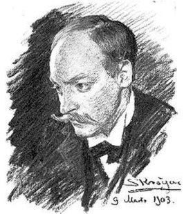 Hugo Alfvén, in 1903 getekend door Peder Severin Krøyer