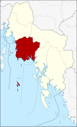 District location in Krabi province