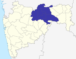 Location of Amravati Division in Maharashtra