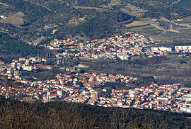 Céret seen from Fontfrède