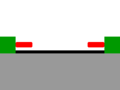 Image 174Cross-sectional diagram of the parallel direction curbs of the bus lane in Essen, Germany (from Guided bus)