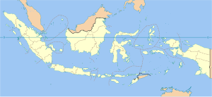 Solor på en karta över Indonesien