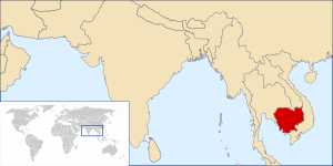 कंबोडियाचे स्थान