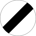 End of speed limit